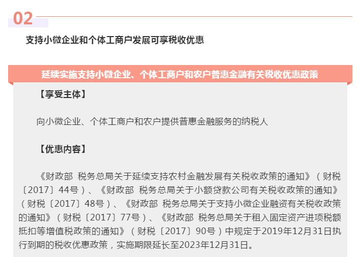 為小微企業(yè)和個體工商戶紓困解難，這些稅費優(yōu)惠政策請收好