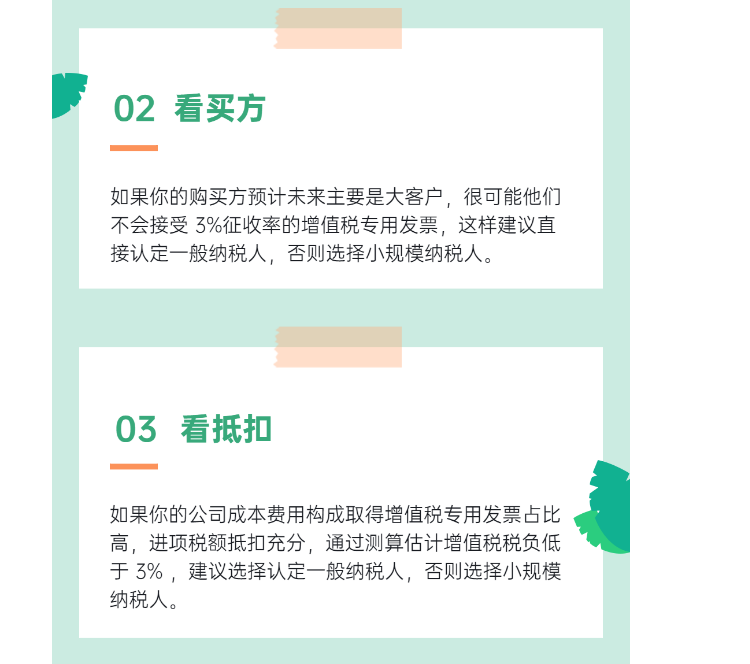 明確了！新成立公司，到底選小規(guī)模納稅人還是一般納稅人？