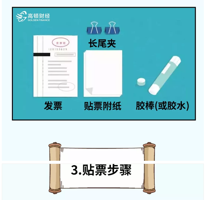 貼憑證時，如何快速搞定大疊發(fā)票？老會計的方法太簡單了?。ǜ紧~鱗貼票法）