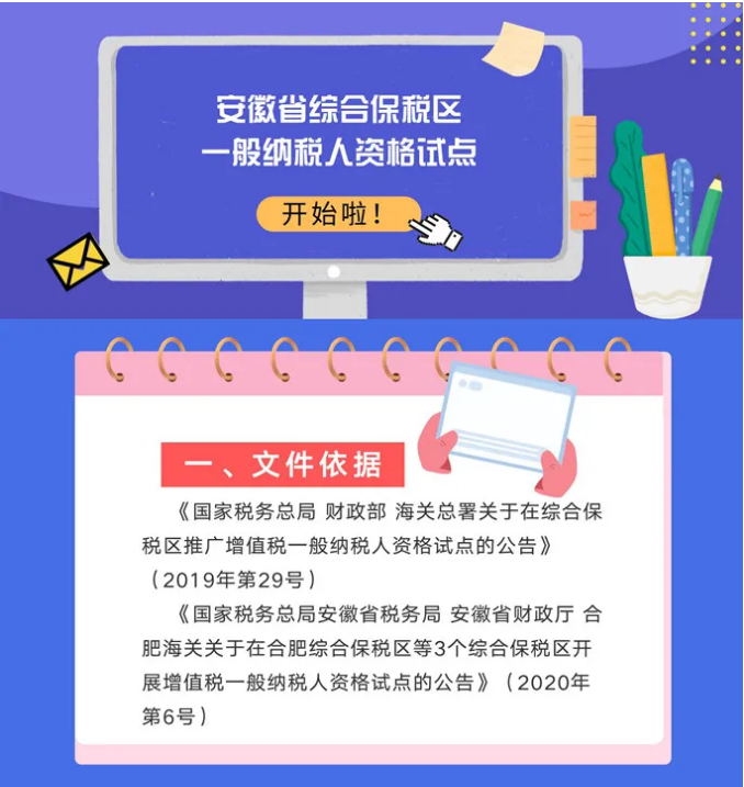 號(hào)外！安徽省綜合保稅區(qū)一般納稅人資格試點(diǎn)開始啦！