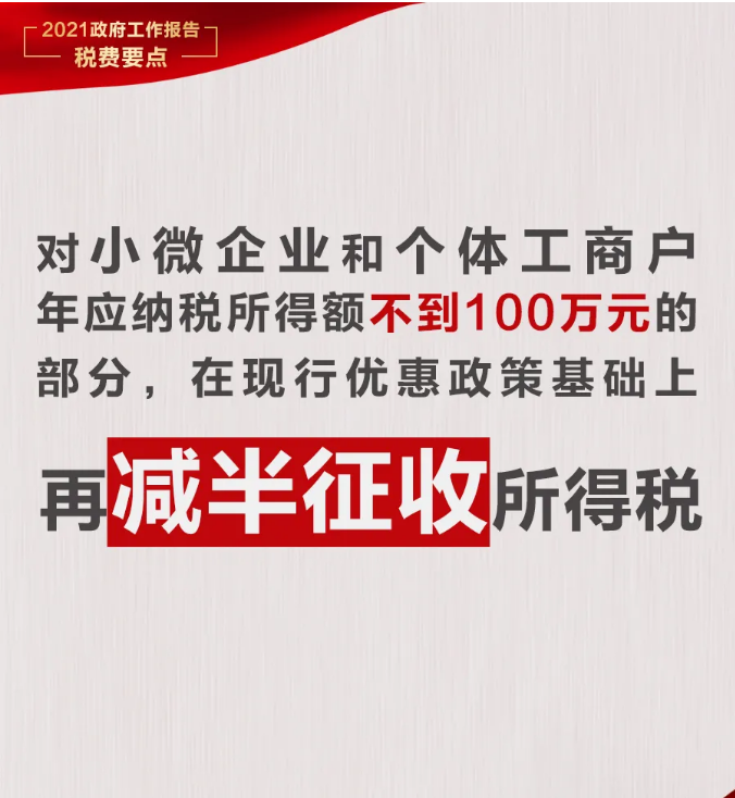 @納稅人繳費(fèi)人：政府工作報告中的這些稅費(fèi)好消息請查收！