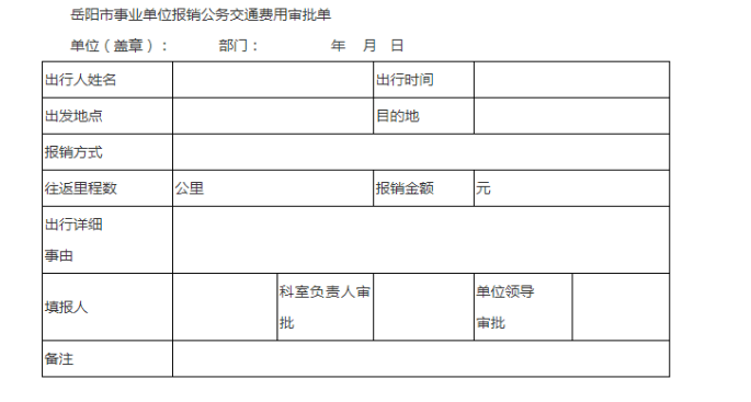 事業(yè)單位工作人員公務(wù)交通費(fèi)用報(bào)銷實(shí)例