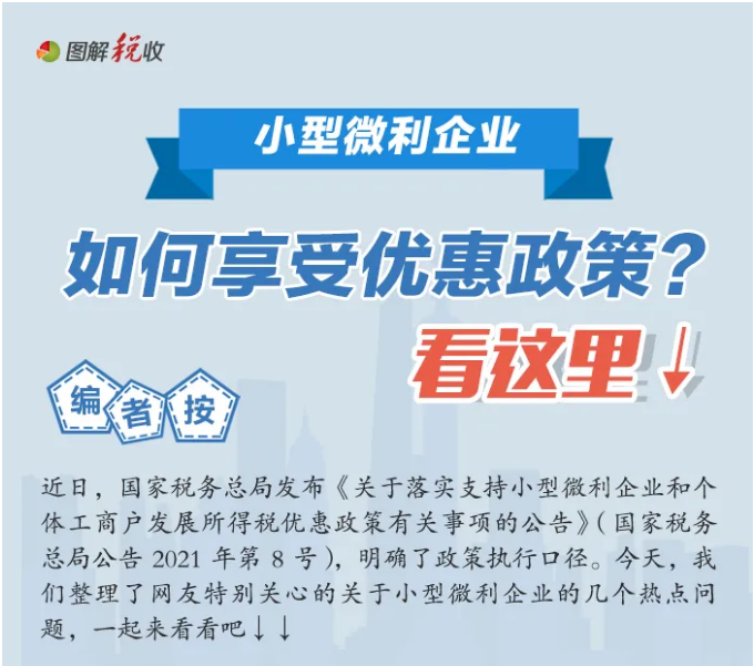 小型微利企業(yè)如何享受優(yōu)惠政策？看這里↓