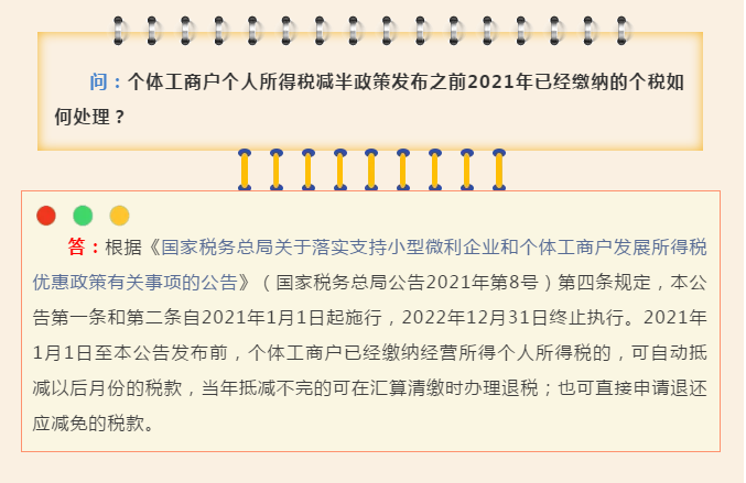 @個體工商戶，享受個人所得稅減半政策，必知的4個熱點問題！