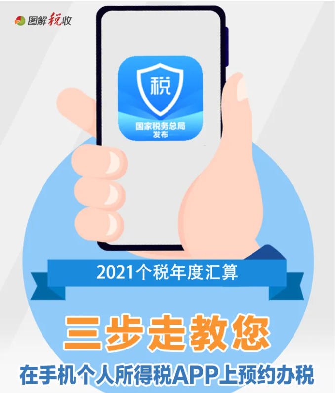 三步走！教您在個(gè)稅APP上預(yù)約辦理2021個(gè)稅年度匯算