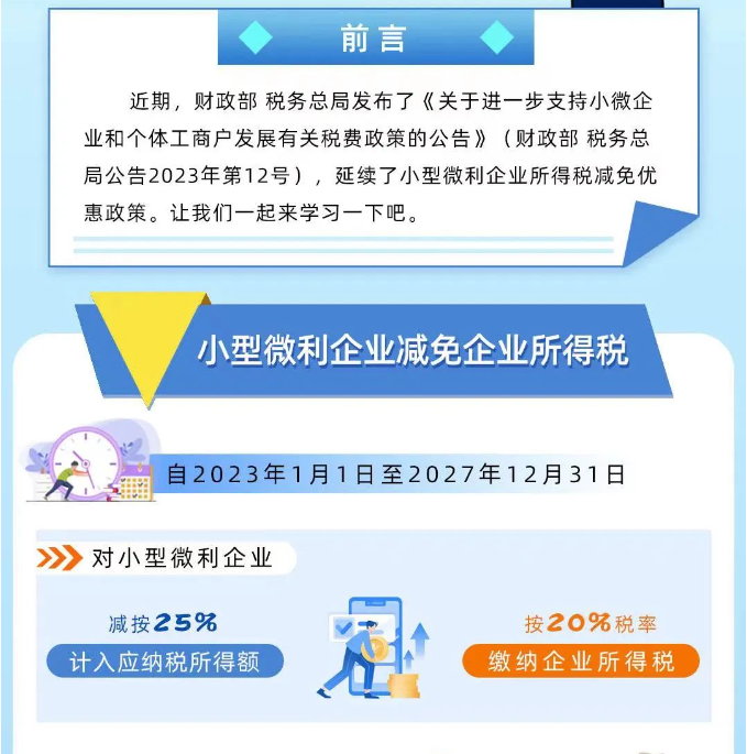 圖解稅費之小型微利企業(yè)減免企業(yè)所得稅